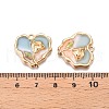 Rack Plating Alloy Enamel Pendants ENAM-N056-410A-3