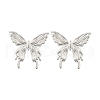 304 Stainless Steel Stud Earrings for Women EJEW-K306-21P-4