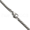 304 Stainless Steel Enamel Hamsa Hand Pendant Necklaces NJEW-G115-07P-01-4