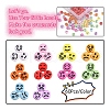 10 Colors Opaque Acrylic Beads MACR-YW0001-74-2