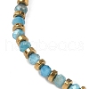 Natural Apatite Beaded Beaided Bead Barcelets for Women Men VG0816-1-2