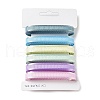 18 Yards 6 Colors Polyester Stripe Ribbon SRIB-C001-B09-2
