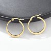 304 Stainless Steel Hoop Earrings EJEW-F105-22G-1