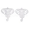 Tarnish Resistant 201 Stainless Steel Filigree Pendants STAS-S118-032P-1