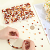 SOFPLATE 500Pcs Rubberized Style Imitated Silicone Acrylic Beads MACR-SP0001-07D-3
