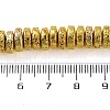 Electroplated Natural Lava Rock Beads Strands G-I360-A03-01-4