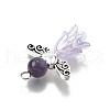 Cat Eye Beads Pendants PALLOY-TA00276-5