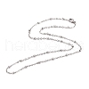 304 Stainless Steel Cable Chain Necklaces STAS-O053-29P-1