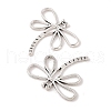 Dragonfly Tibetan Style Alloy Pendants TIBEP-R344-16AS-LF-2