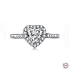 Rhodium Plated 925 Sterling Silver Finger Rings RJEW-A019-45B-01P-3
