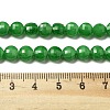 Natural Dyed White Jade Beads Strands G-C179-A6mm-09-5