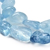 Natural Aquamarine Beads Strands G-P568-C13-01-4