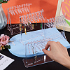 CRASPIRE 4 Sets 4 Styles Coat Hanger Removable Acrylic Earring Displays EDIS-CP0001-09-3