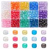 450Pcs 15Colors Transparent Plastic Beads KY-YW0001-49-1