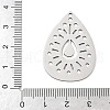 304 Stainless Steel Pendants STAS-S174-23P-3
