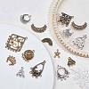 SUNNYCLUE 60Pcs 15 Style Tibetan Style Alloy Chandelier Components Links TIBE-SC0001-73-4