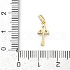 Brass Pave Cubic Zirconia 
Pendants KK-U062-47G-3