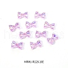 Electroplated Bowknot Resin Cabochons MRMJ-R128-16E-2