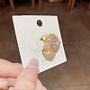 Special-Interest Brass Cubic Zirconia Finger Rings FS-WG96586-01-2