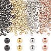  320Pcs 4 Colors Brass Spacer Beads KK-NB0001-67-1