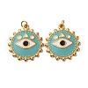 304 Stainless Steel Enamel Pendants STAS-U061-35G-01-1