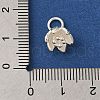 925 Sterling Silver Flower Charms with Jump Rings FIND-U013-02S-02-3