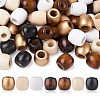 Craftdady 210Pcs 7 Style Unfinished Natural Wood Beads WOOD-CD0001-20-8
