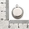 Brass Micro Pave Clear Cubic Zirconia Pendants KK-G530-01A-P-3