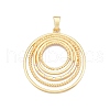 Rack Plating Eco-Friendly Alloy Big Pendants FIND-N005-38G-1