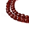 Natural Carnelian(Dyed & Heated) Beads Strands G-C179-A6mm-24-4