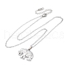 Elephant 304 Stainless Steel Pendant Necklaces NJEW-H059-06P-4