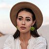  DIY Filigree Wood Dangle Earring Making Kit DIY-TA0009-69-8
