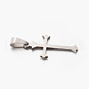 Tarnish Resistant Cool Boy 201 Stainless Steel Cross Pendants STAS-F010B-59-3