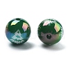Christmas Theme UV Plating Acrylic Beads OACR-M022-08D-2