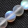 Synthetical Moonstone Beads Strands G-G585-8mm-02-1