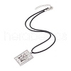 Tarot Card 201 Stainless Steel Pendant Necklaces NJEW-JN04496-04-4