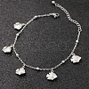 Bohemia Style Ocean Theme 304 Stainless Steel Anklets WG73A42-09-1
