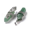 Natural Green Aventurine Pendants G-E059-02AS-04-3