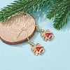 Alloy Enamel Dangle Earrings EJEW-JE04524-3