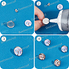 Beebeecraft 50Pcs 316 Surgical Stainless Steel Stud Earring Settings STAS-BBC0005-58C-6