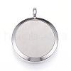 304 Stainless Steel Diffuser Locket Pendants STAS-D157-09F-2