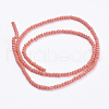 Opaque Solid Color Glass Bead Strands GLAA-F078-A03-2