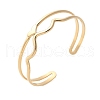 304 Stainless Steel Cuff Bangles for Women BJEW-U032-05G-2