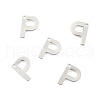 Tarnish Resistant 304 Stainless Steel Letter Charms STAS-O072-P-2