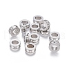 Tarnish Resistant 201 Stainless Steel Grooved Beads STAS-P236-07P-1