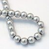 Baking Painted Pearlized Glass Pearl Round Bead Strands X-HY-Q003-6mm-34-4