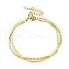 304 Stainless Steel Snake Chain Braclets BJEW-C084-03G-5
