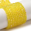 Electroplate Transparent Glass Beads Strands EGLA-A035-T3mm-L03-1