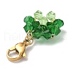 Clover Glass Pendant Decoration HJEW-TA00029-3