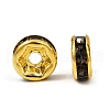 Brass Rhinestone Spacer Beads RB-A014-Z6mm-12G-5